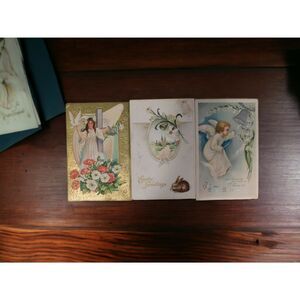 Postcards Easter Vintage Early 1900's  Set of 3